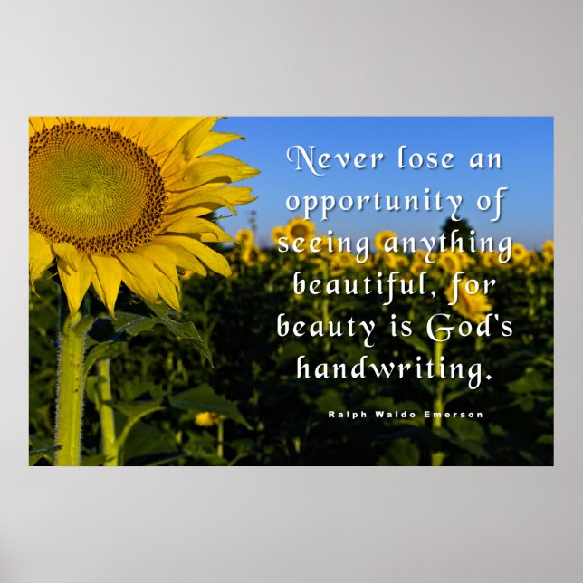 Ralph Waldo Emerson Quote Poster (Framsidan)