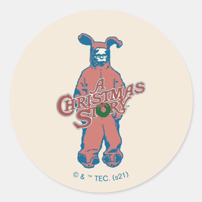 Ralphie | Rosa Nightmare Runt Klistermärke (Framsida)