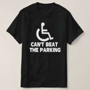 rälsförhöjning av parkeringsnackdelen rullstol t shirt