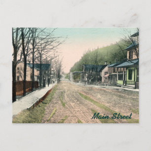 Ralston PA Main Street Postcard Vykort