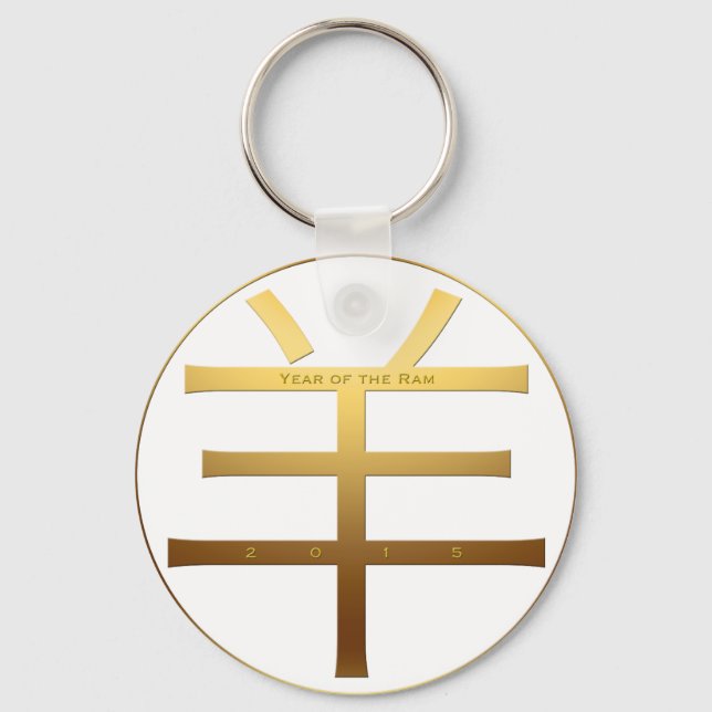 Ram-året 2015 - Kinas nya år - Nyckelring (Framsida)