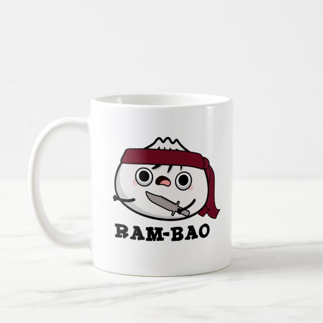 Ram-bao Funny Soldier Dimsun Pun Kaffemugg (Vänster)