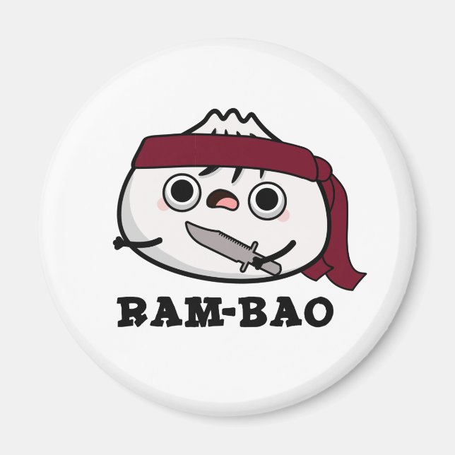 Ram-bao Funny Soldier Dimsun Pun Magnet (Framsidan)