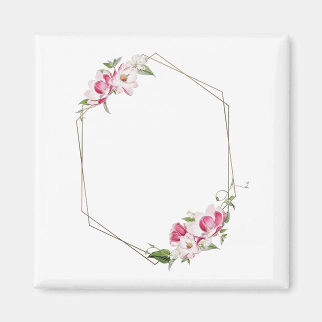 Ram Blommigt Flower Magnet (Framsidan)