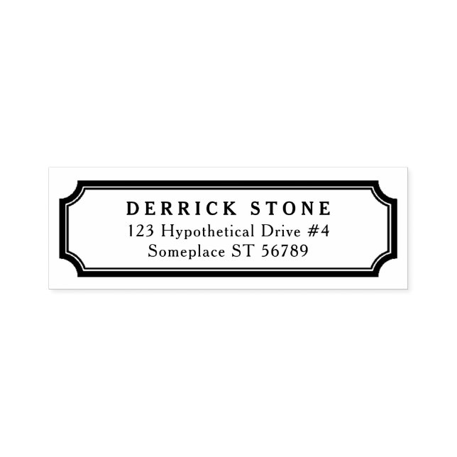 Ram Classic Gräns Returadress Självfärgande Stämpel (Design)