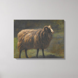 Ram (får) på gården (av Rosa Bonheur) Canvastryck