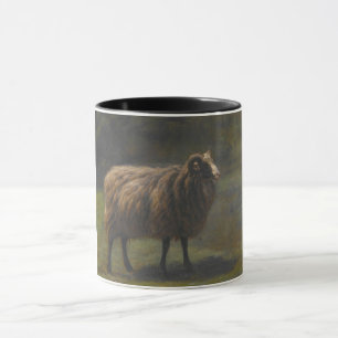 Ram (får) på gården (av Rosa Bonheur) Mugg