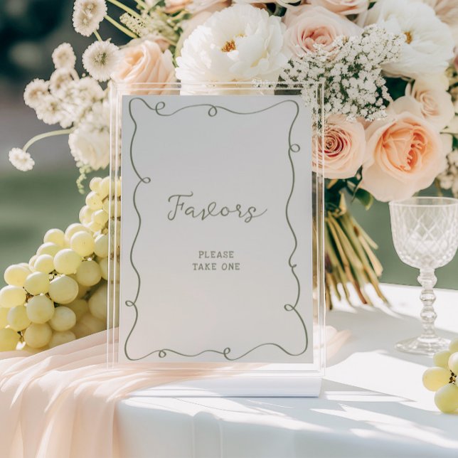 Ram-favoriter i Hand plockade Sage Grönt Poster (Skapare uppladdad)