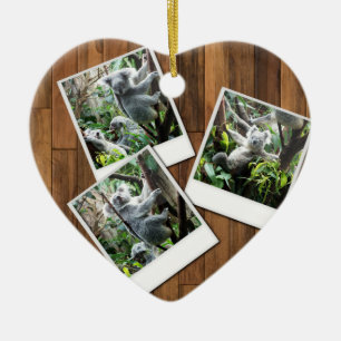 Ram för foto för Personalizable ögonblick mång Julgransprydnad Keramik