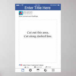 Ram för fotobås Rekvisita Design för sociala medie Poster