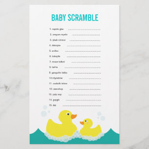 Ram för Rubber Ducky Baby Ord