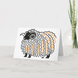 Ram Greeting card Tack Kort