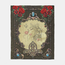 Ram har en opulent utformning fleecefilt