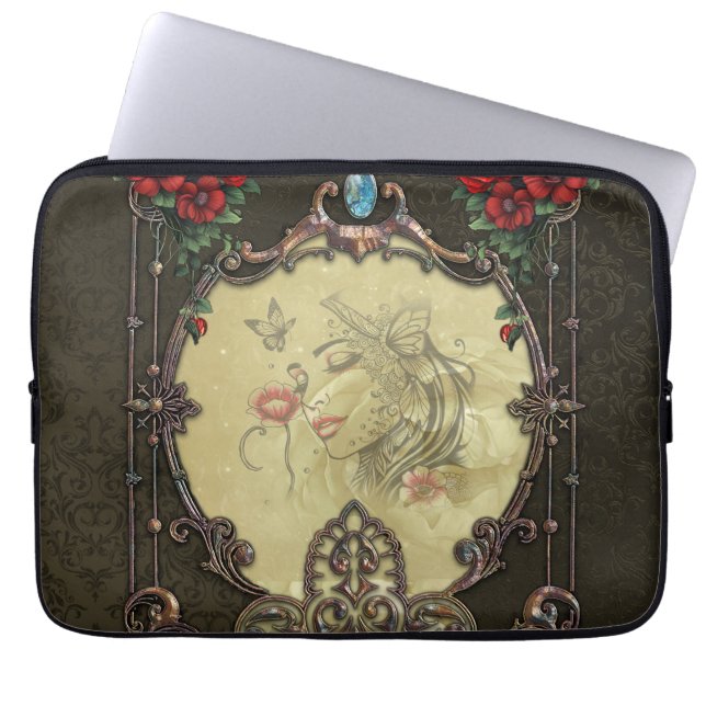 Ram har en opulent utformning laptop fodral (Framsidan)