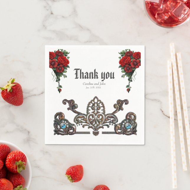 Ram har en opulent utformning pappersservett (Insitu)