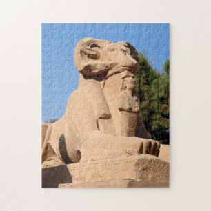 Ram-head Sphinx i Karnak Temple - Egypten Pussel