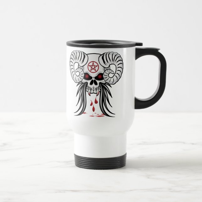 Ram Horned Skull Resemugg (Höger)