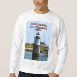 Ram Island fyr, Maine Sweatshirt