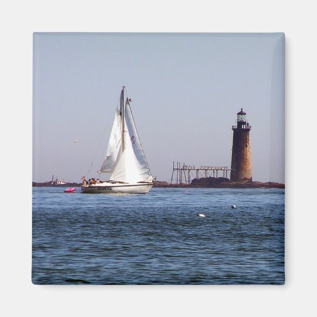 Ram Island Ledge Light Magnet (Framsidan)
