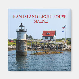 Ram Island Lighthouse Boothbay Harbor Maine Magnet