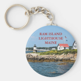 Ram Island Lighthouse, Maine Keychain Nyckelring