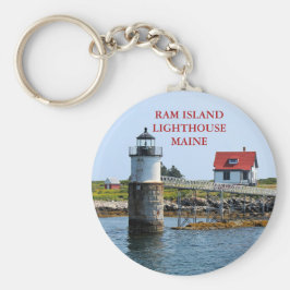Ram Island Lighthouse, Maine Keychain Nyckelring