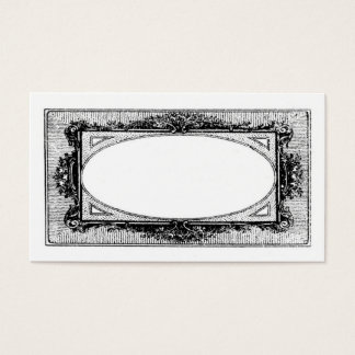 Ram-kort för antika Franskar Visitkort
