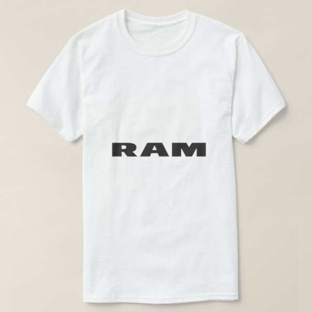 Ram Lastbilar Shield Flagga FrontBack T Shirt (Design framsida)