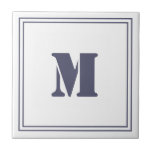 Ram Monogram White Tile Kakelplatta<br><div class="desc">Blå och vit design som du kan anpassa med ditt eget inledande schema och färg-schema genom att klicka på AnpassaDu kan pricka dem runt ett skärmbakslag eller till och med skriva ett meddelande. Vi föreslår att du beställer en ruta för granskning innan du beställer en stor beställning. Det här är...</div>