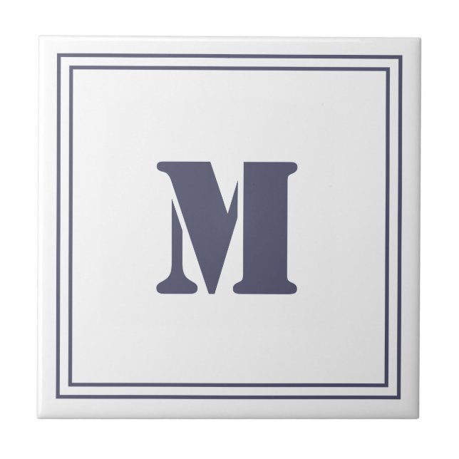 Ram Monogram White Tile Kakelplatta (Framsidan)