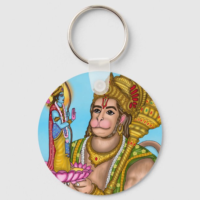 Ram och Hanuman Nyckelring (Framsida)