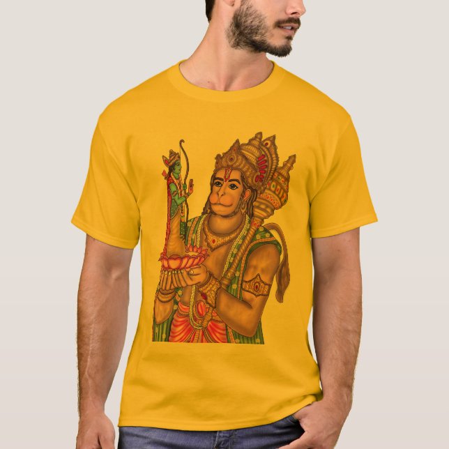 Ram och Hanuman T-Shirt (Framsida)