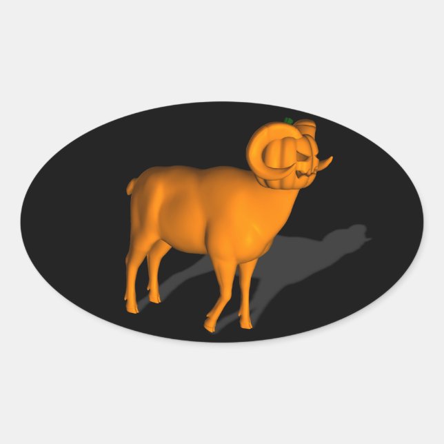 Ram Ovalt Klistermärke (Framsida)