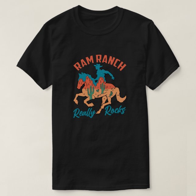 Ram Ranch Verkligen Sten T Shirt (Design framsida)