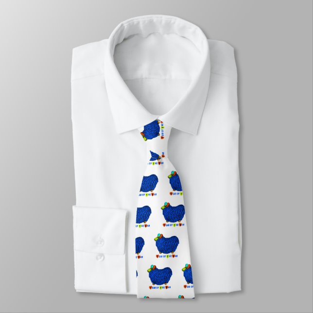 Ram Sheep Goat Lunar Year in Blue Tie Slips (Bunden)