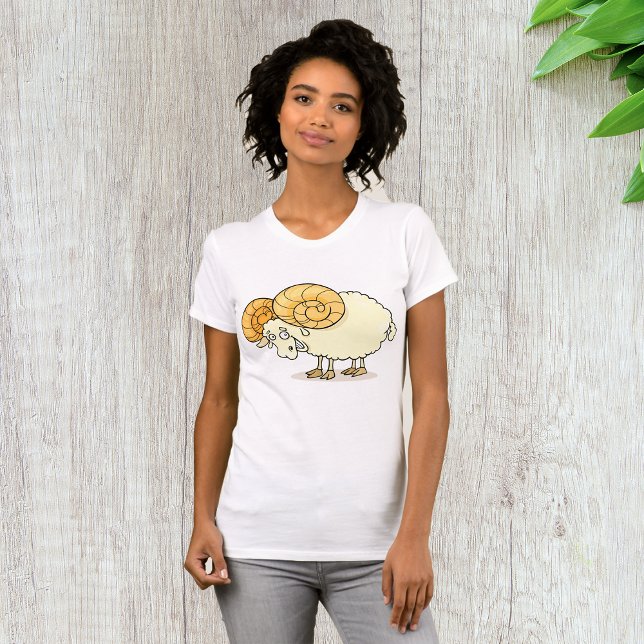 Ram Sheep Womens T-Shirt (Skapare uppladdad)