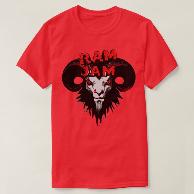 Ram Sylt Retro Rock musik T Shirt (Design framsida)