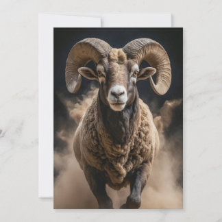 Ram Vild Dramatisk Elegant Mist Porträtt Meddelande