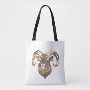 Ram Wildlife Nature Illustration Silhouette Stil Tygkasse