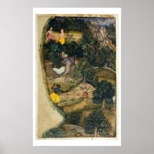 Rama jagar Golden Hjort från Ramayana. Poster