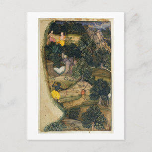 Rama jagar Golden Hjort från Ramayana. Vykort
