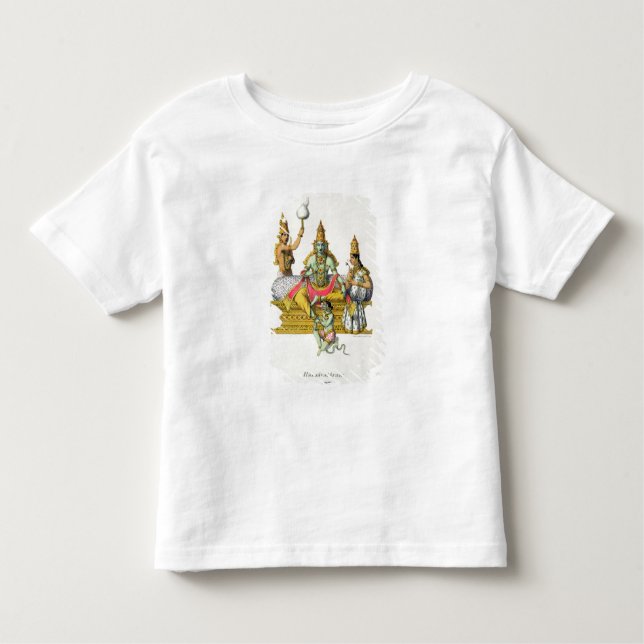 Rama som inristas av du Bouisi (färglithoen) T-shirt (Framsida)