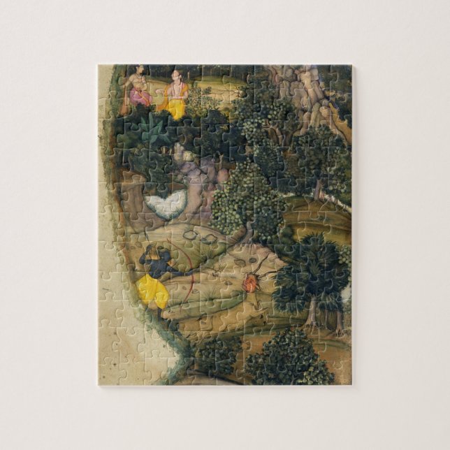 Rama som jagar den guld- hjorten, från pussel (Vertikal)