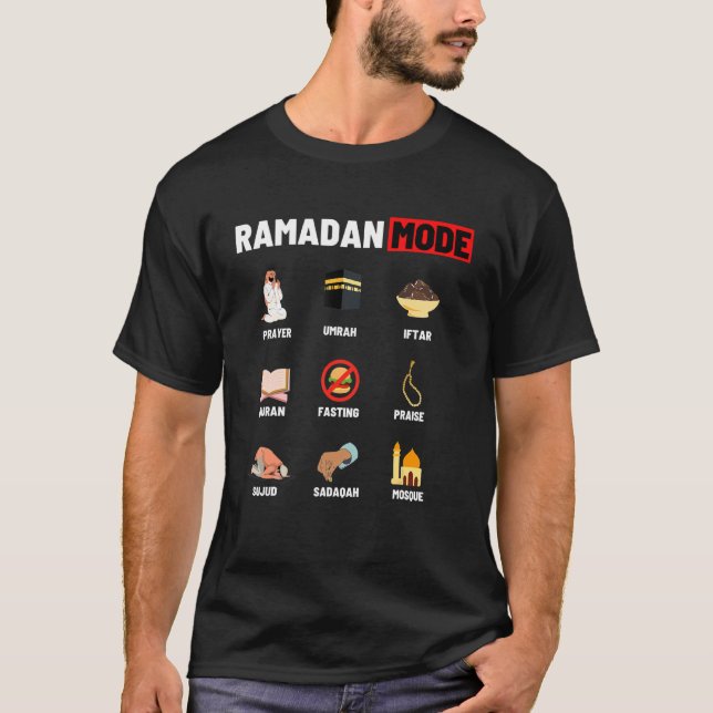 Ramadan 2022 Muslim Eid Mubarak Islamic Ramadan T Shirt (Framsida)