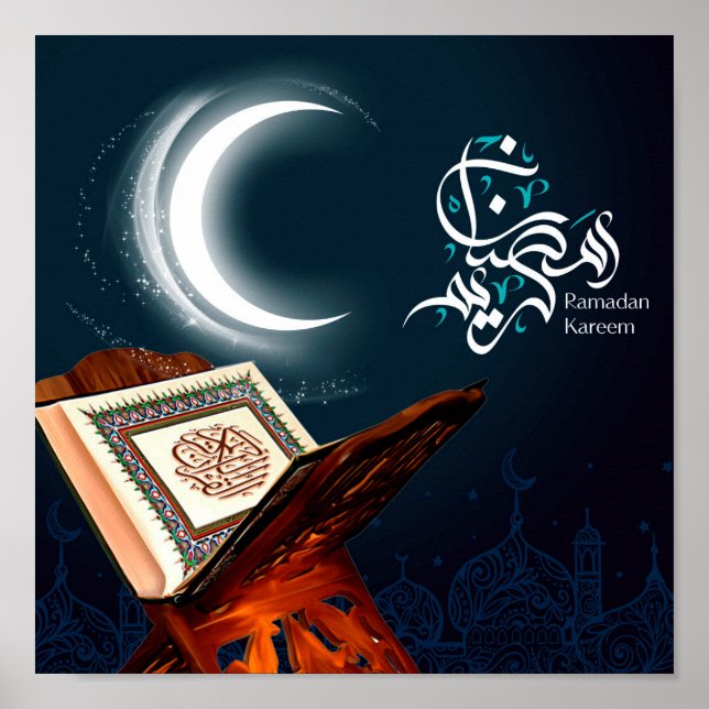 Ramadan Al Adha och Fitr Islamic Poster (Framsidan)