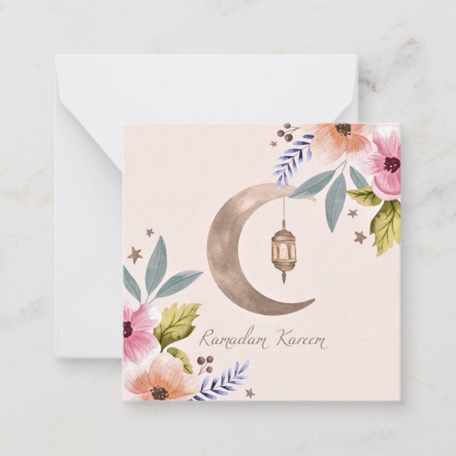 Ramadan-anteckningskort Anteckningskort (Framsida)