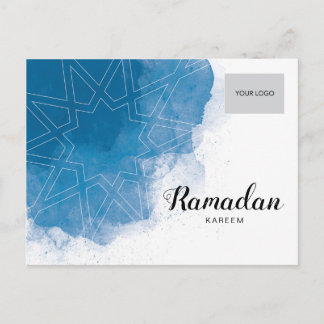 Ramadan Corporate Postcard - blått Inbjudan Vykort