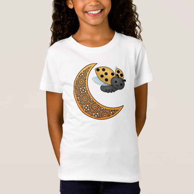 Ramadan Crescent Måne Ladybug T-Shirt (Framsida)