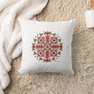 Ramadan Dekoration Embroidery mönster Red Färg Kudde
