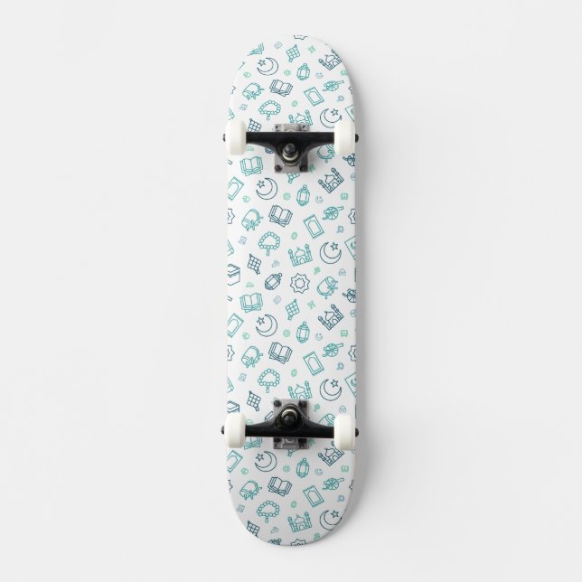 Ramadan Doodles Skateboard (Framsida)